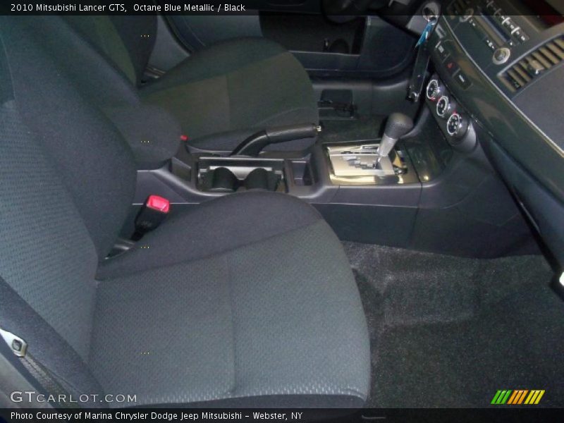 Octane Blue Metallic / Black 2010 Mitsubishi Lancer GTS