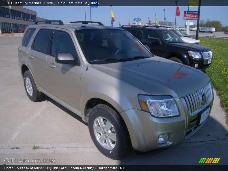 Gold Leaf Metallic / Black 2010 Mercury Mariner I4 4WD
