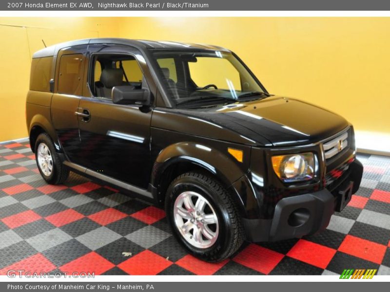 Nighthawk Black Pearl / Black/Titanium 2007 Honda Element EX AWD