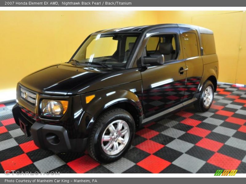 Nighthawk Black Pearl / Black/Titanium 2007 Honda Element EX AWD