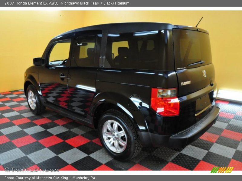 Nighthawk Black Pearl / Black/Titanium 2007 Honda Element EX AWD