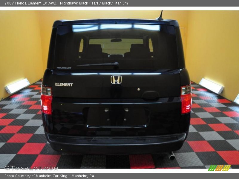 Nighthawk Black Pearl / Black/Titanium 2007 Honda Element EX AWD