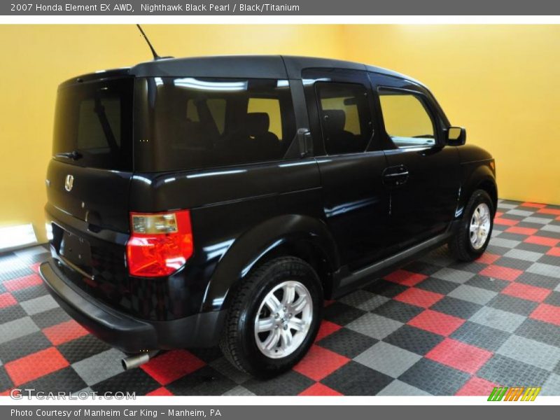 Nighthawk Black Pearl / Black/Titanium 2007 Honda Element EX AWD