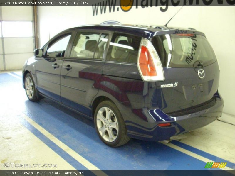 Stormy Blue / Black 2008 Mazda MAZDA5 Sport