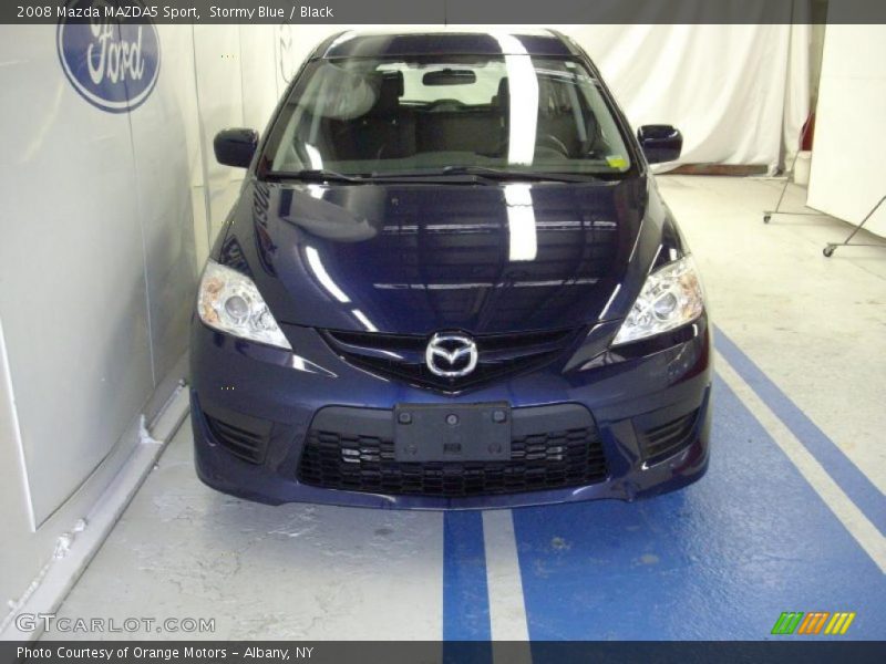 Stormy Blue / Black 2008 Mazda MAZDA5 Sport
