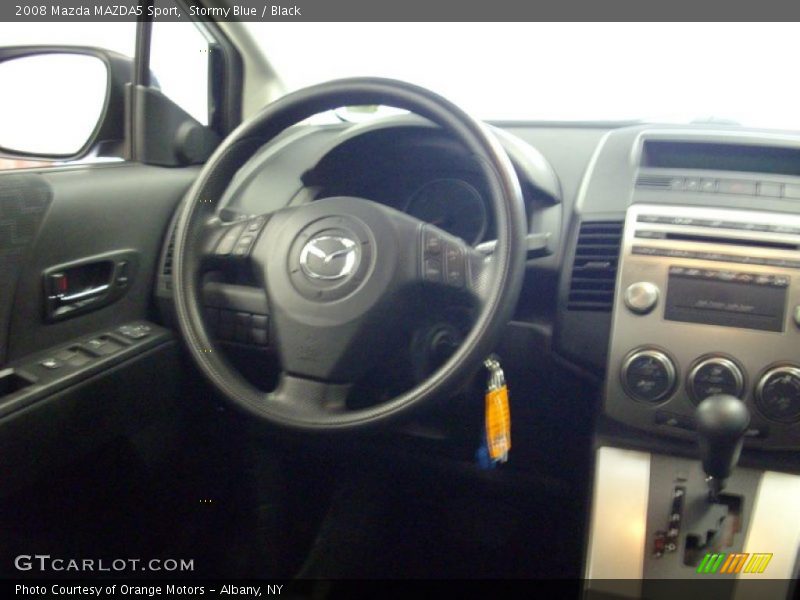 Stormy Blue / Black 2008 Mazda MAZDA5 Sport