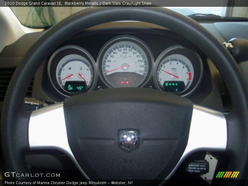Blackberry Metallic / Dark Slate Gray/Light Shale 2010 Dodge Grand Caravan SE