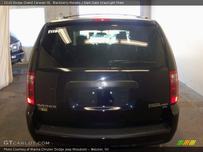 Blackberry Metallic / Dark Slate Gray/Light Shale 2010 Dodge Grand Caravan SE