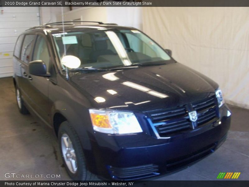 Blackberry Metallic / Dark Slate Gray/Light Shale 2010 Dodge Grand Caravan SE