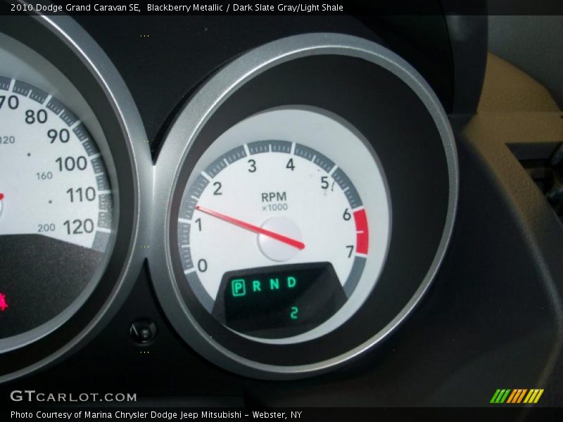 Blackberry Metallic / Dark Slate Gray/Light Shale 2010 Dodge Grand Caravan SE