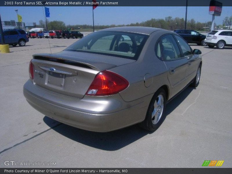 Arizona Beige Metallic / Medium Parchment 2003 Ford Taurus SES