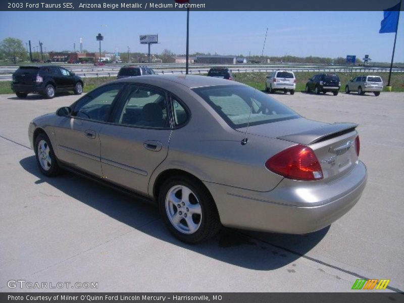 Arizona Beige Metallic / Medium Parchment 2003 Ford Taurus SES