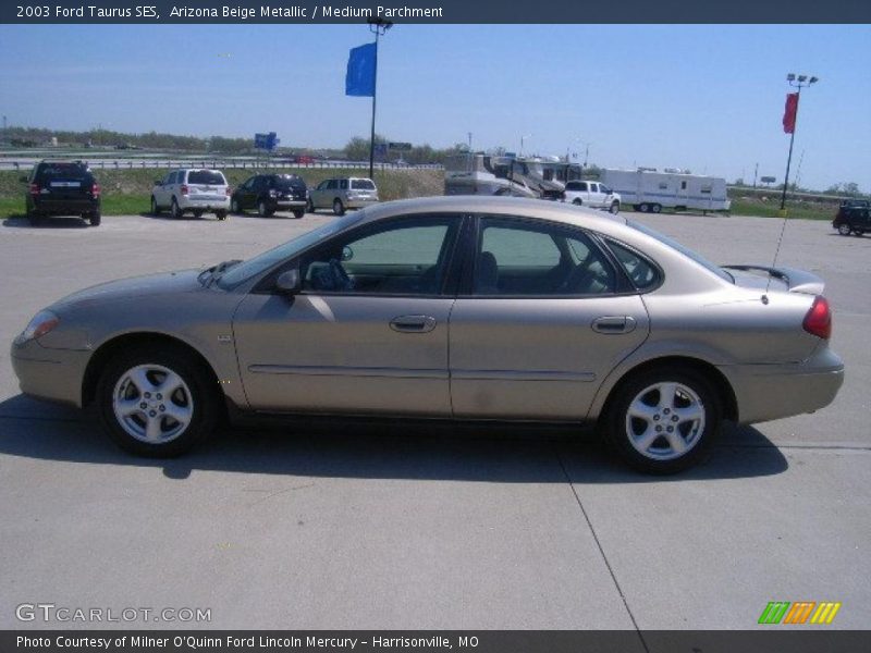 Arizona Beige Metallic / Medium Parchment 2003 Ford Taurus SES