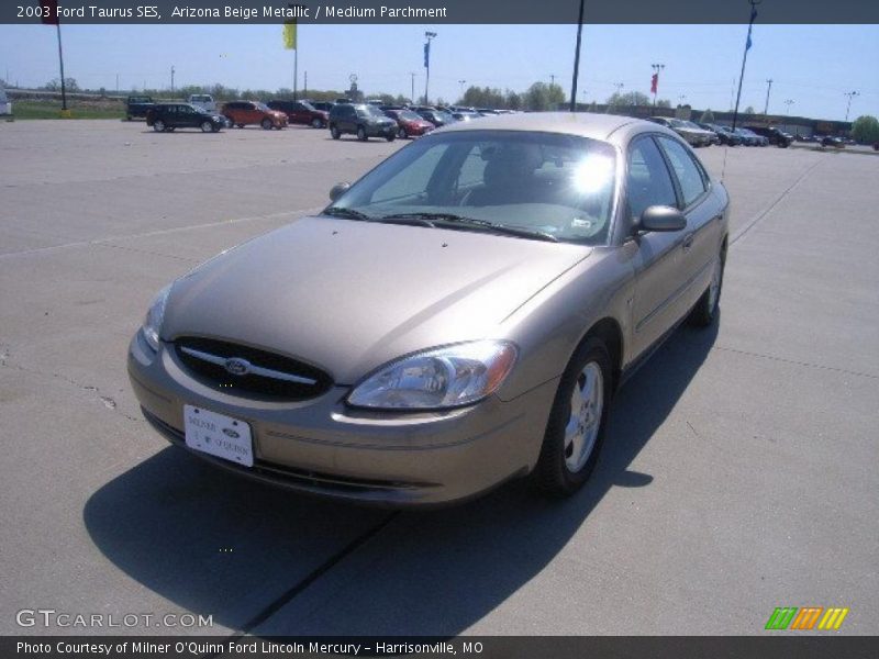 Arizona Beige Metallic / Medium Parchment 2003 Ford Taurus SES