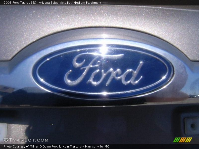 Arizona Beige Metallic / Medium Parchment 2003 Ford Taurus SES