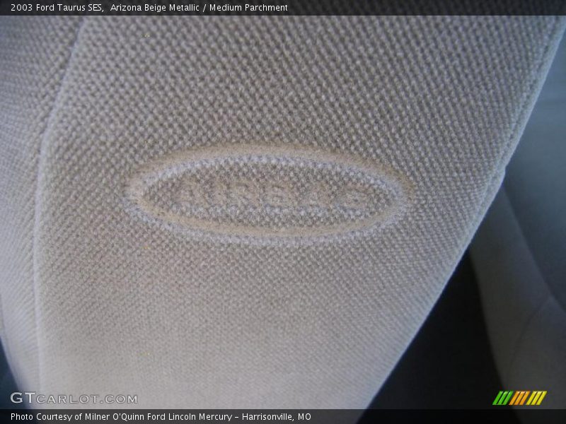 Arizona Beige Metallic / Medium Parchment 2003 Ford Taurus SES