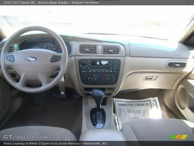 Arizona Beige Metallic / Medium Parchment 2003 Ford Taurus SES