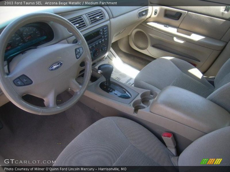 Arizona Beige Metallic / Medium Parchment 2003 Ford Taurus SES