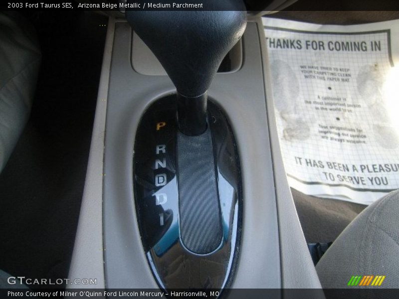 Arizona Beige Metallic / Medium Parchment 2003 Ford Taurus SES