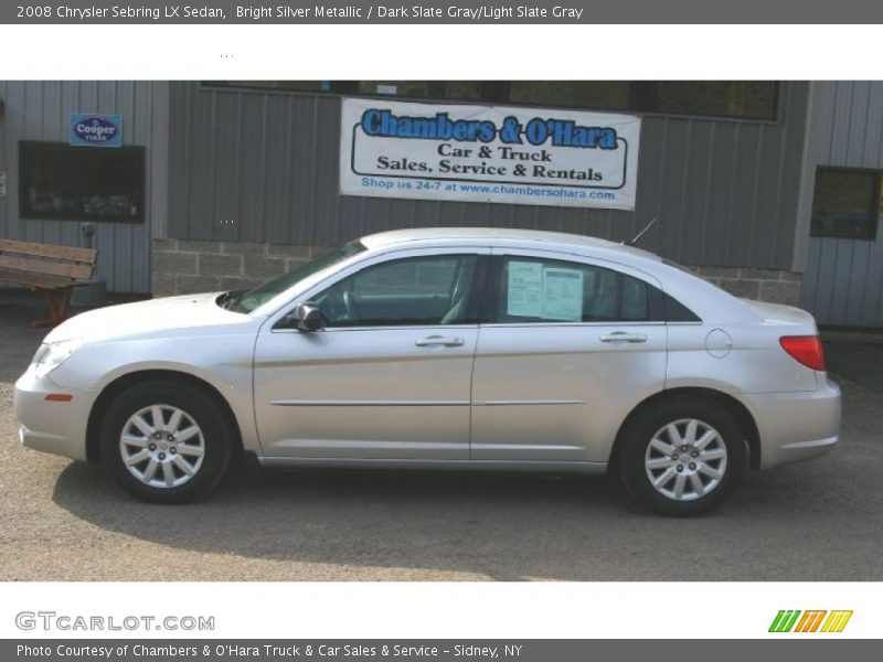 Bright Silver Metallic / Dark Slate Gray/Light Slate Gray 2008 Chrysler Sebring LX Sedan