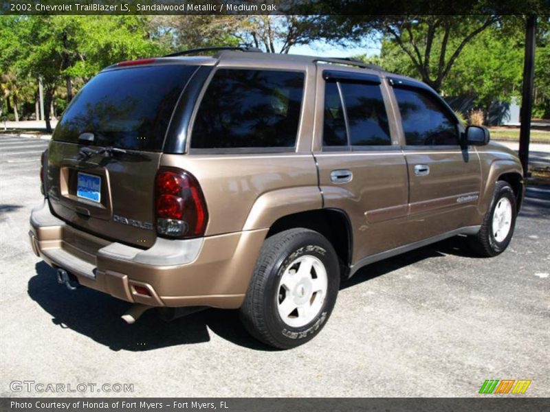 Sandalwood Metallic / Medium Oak 2002 Chevrolet TrailBlazer LS