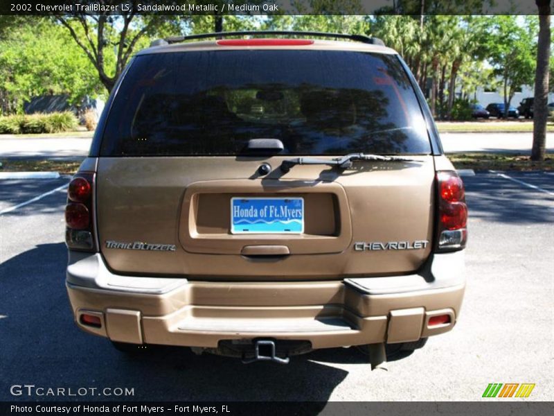 Sandalwood Metallic / Medium Oak 2002 Chevrolet TrailBlazer LS