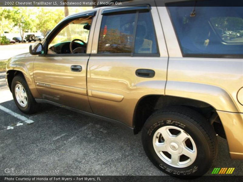 Sandalwood Metallic / Medium Oak 2002 Chevrolet TrailBlazer LS