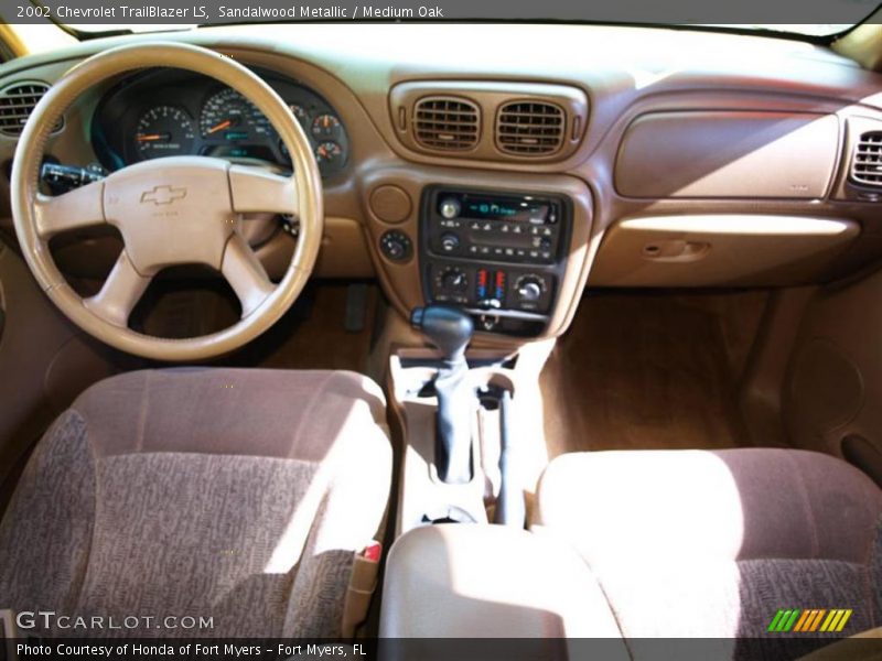 Sandalwood Metallic / Medium Oak 2002 Chevrolet TrailBlazer LS