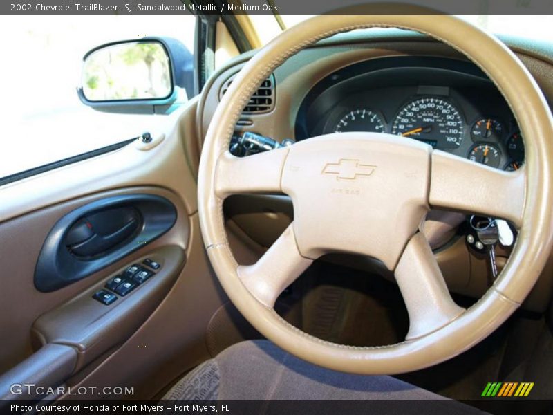 Sandalwood Metallic / Medium Oak 2002 Chevrolet TrailBlazer LS