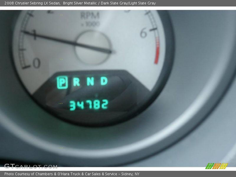 Bright Silver Metallic / Dark Slate Gray/Light Slate Gray 2008 Chrysler Sebring LX Sedan