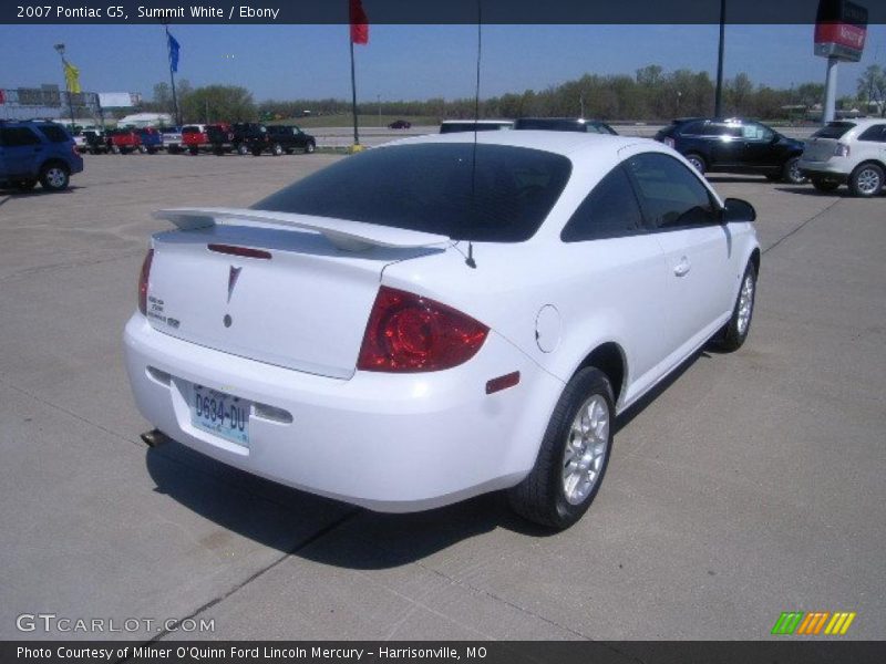 Summit White / Ebony 2007 Pontiac G5