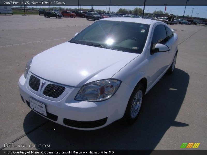 Summit White / Ebony 2007 Pontiac G5