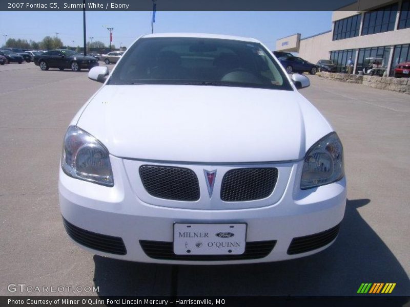 Summit White / Ebony 2007 Pontiac G5