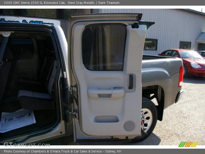 Steel Gray Metallic / Dark Titanium 2009 GMC Sierra 1500 SL Extended Cab