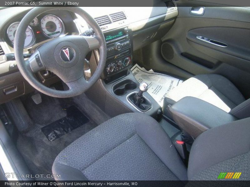 Summit White / Ebony 2007 Pontiac G5