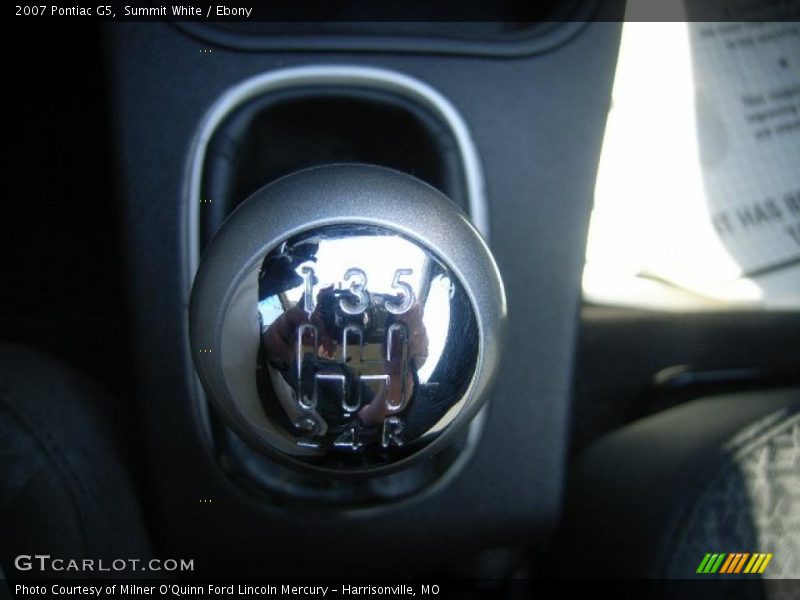 Summit White / Ebony 2007 Pontiac G5