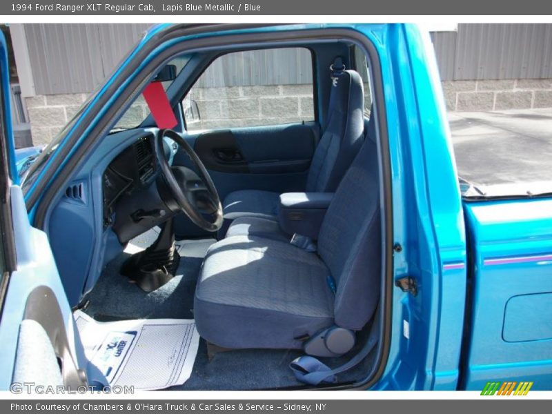 Lapis Blue Metallic / Blue 1994 Ford Ranger XLT Regular Cab