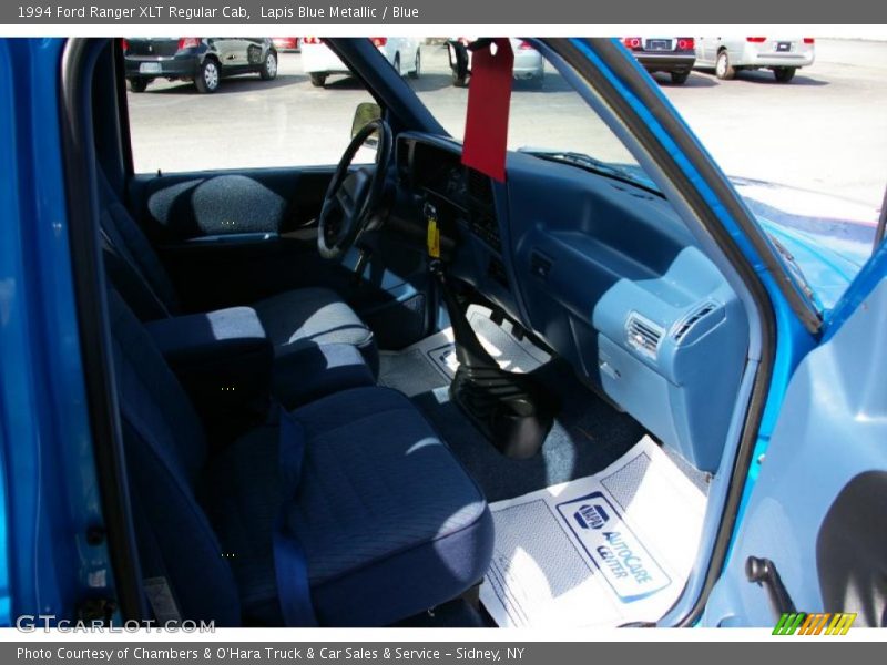 Lapis Blue Metallic / Blue 1994 Ford Ranger XLT Regular Cab