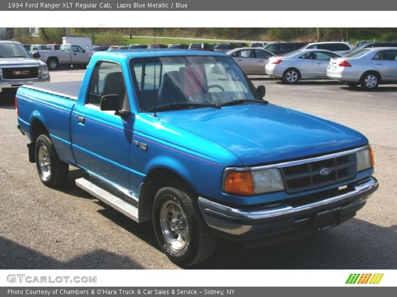 Lapis Blue Metallic / Blue 1994 Ford Ranger XLT Regular Cab