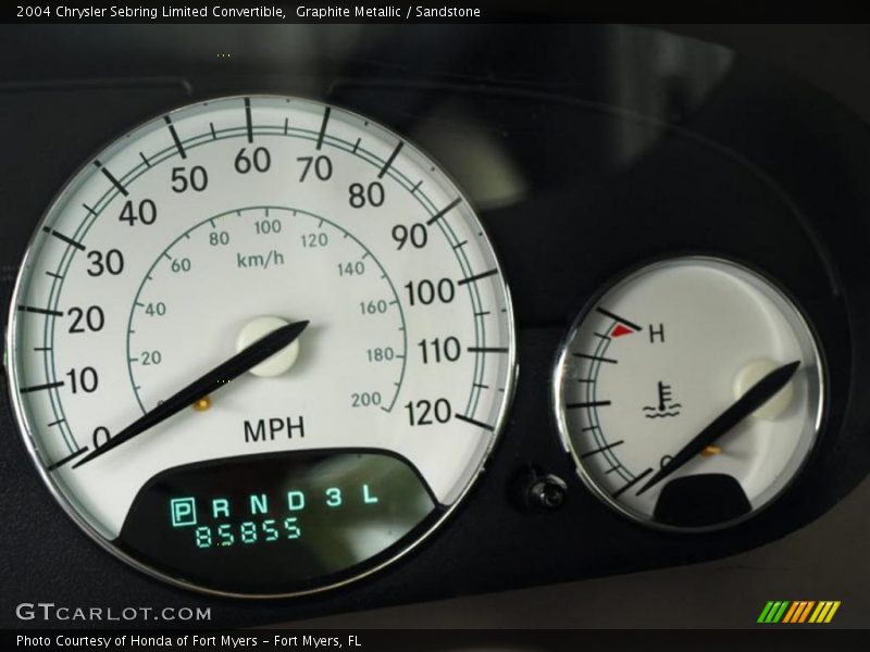 Graphite Metallic / Sandstone 2004 Chrysler Sebring Limited Convertible