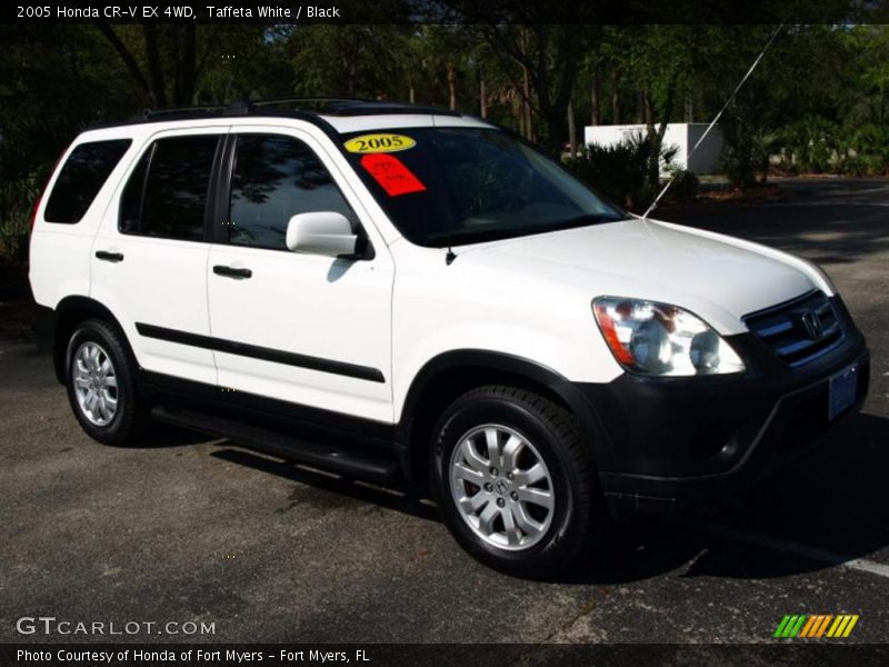 Taffeta White / Black 2005 Honda CR-V EX 4WD