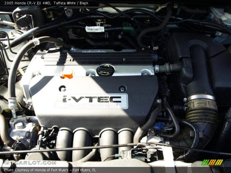 Taffeta White / Black 2005 Honda CR-V EX 4WD