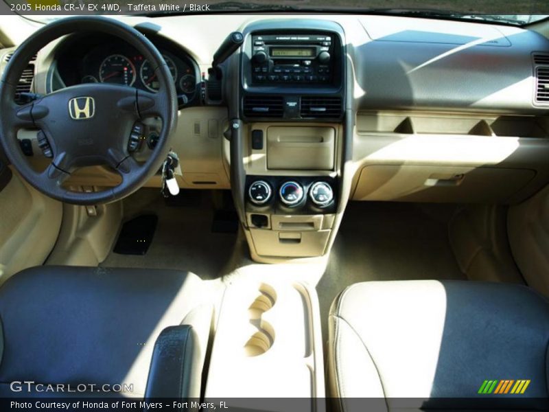 Taffeta White / Black 2005 Honda CR-V EX 4WD