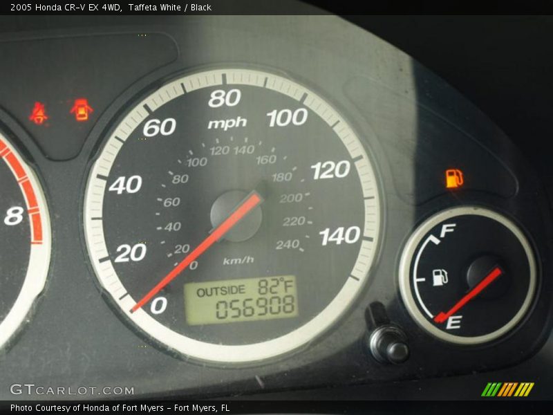 Taffeta White / Black 2005 Honda CR-V EX 4WD