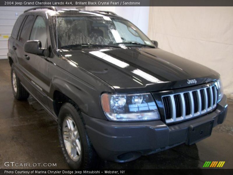 Brillant Black Crystal Pearl / Sandstone 2004 Jeep Grand Cherokee Laredo 4x4