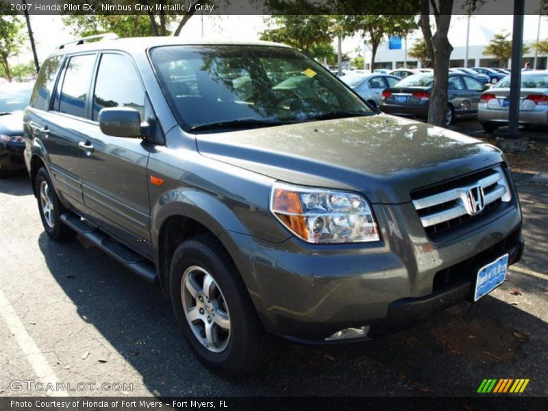 Nimbus Gray Metallic / Gray 2007 Honda Pilot EX