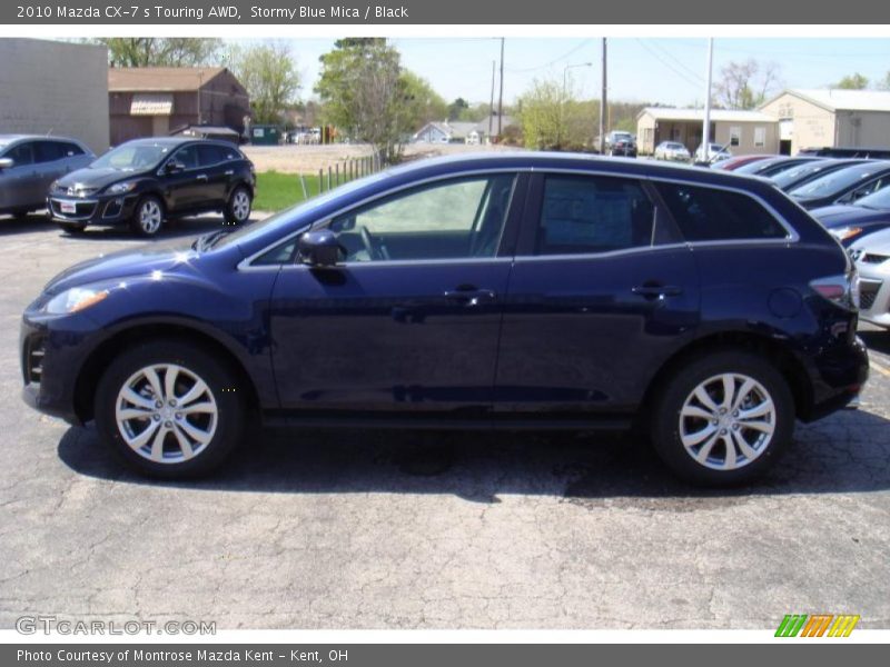 Stormy Blue Mica / Black 2010 Mazda CX-7 s Touring AWD