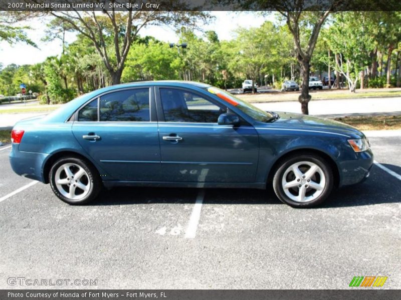 Silver Blue / Gray 2007 Hyundai Sonata Limited V6