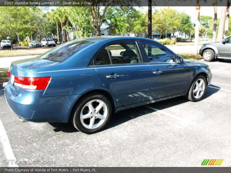 Silver Blue / Gray 2007 Hyundai Sonata Limited V6