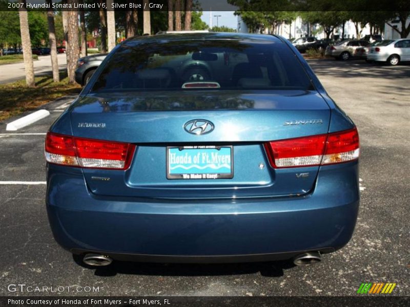 Silver Blue / Gray 2007 Hyundai Sonata Limited V6